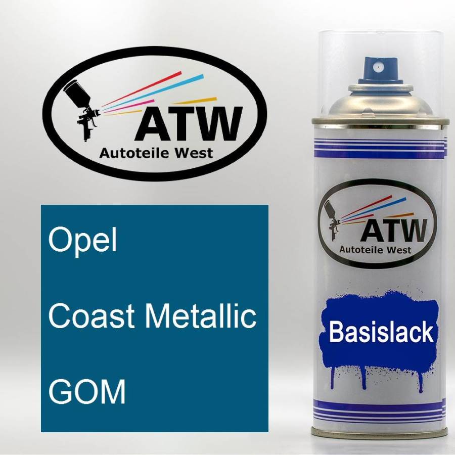 Opel, Coast Metallic, GOM: 400ml Sprühdose, von ATW Autoteile West.